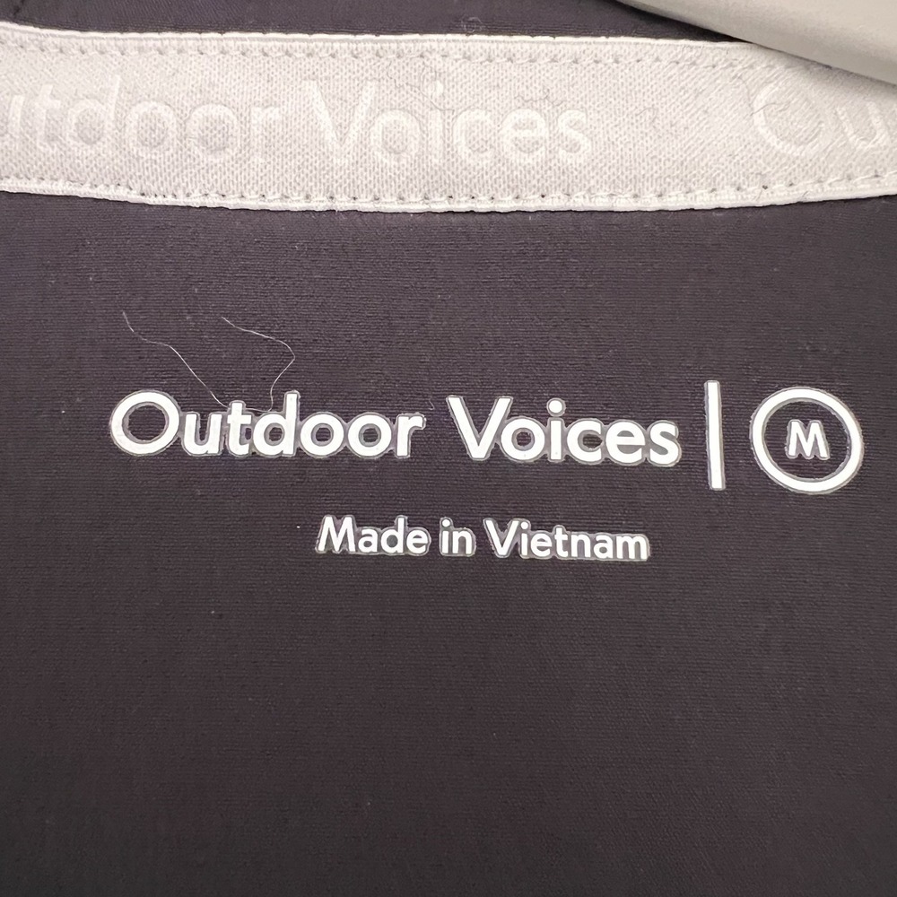 Women's Outdoor Voices Fleece 1/2 Zip Hoodie Size Medium Black - Picture 6 of 8